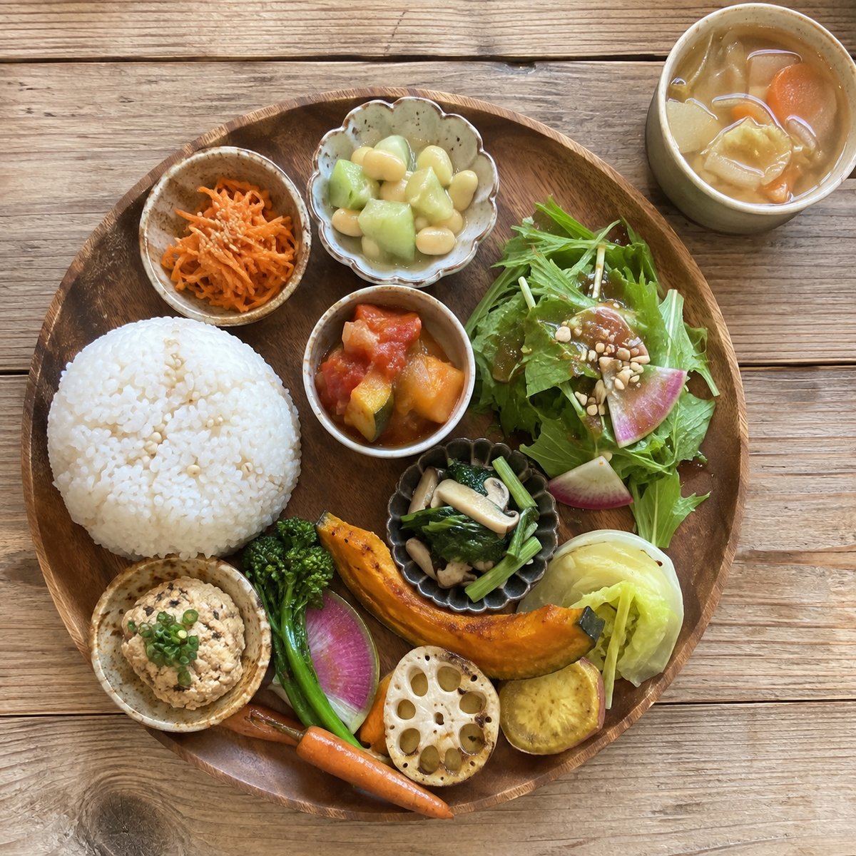 季節野菜を使ったランチプレート